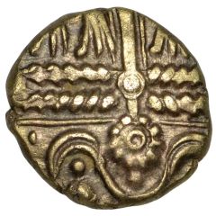 Gold ¼ Stater - Belgae Petersfield Wreath Face