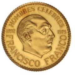 Medal - 5th anniversary of the death of Franco large coin