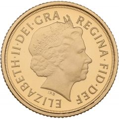 1/4 Sovereign - Elizabeth II 4th portrait
