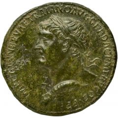 Sestertius - Trajan S P Q R OPTIMO PRINCIPI S C, Roma and Victory