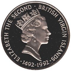 1 Dollar - Elizabeth II Columbus` First Voyage