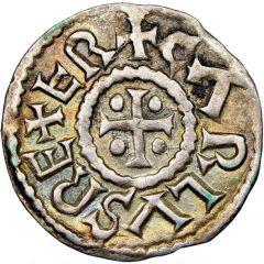 Denier - Charles II Christian legend