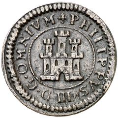 2 Maravedis - Felipe III Segovia,billon
