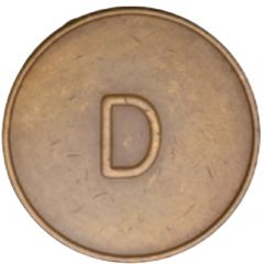 Token - Paradise Island Bridge - D, Second Issue Nassau