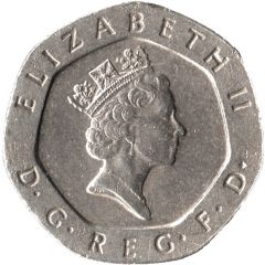 20 Pence - Elizabeth II 3rd portrait