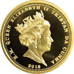 1 Crown - Elizabeth II WWI Centenary, Lest We Forget, gold