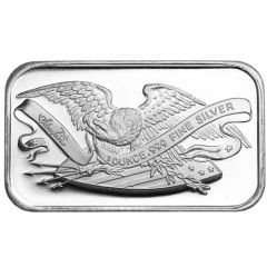 1 oz Silver Silvertowne - Retro Eagle Bar