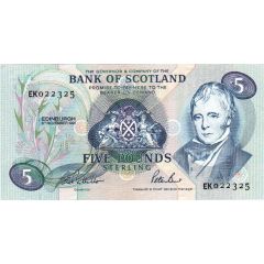 5 Pounds Bank of Scotland