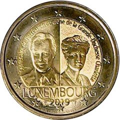 2 Euros - Henri I Grand Duchess Charlotte