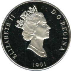 75 Dollars - Elizabeth II Snowy Owl, platinum