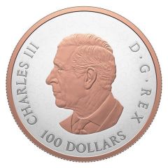 100 Dollars - Charles III Gleaming Maple Leaves