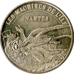 Monnaie de Paris Tourist Token - Nantes Les Machines de l`île - Le calamar à rétropropulsion