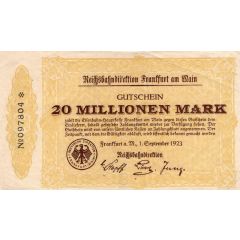 20 000 000 Mark Reichsbahndirektion