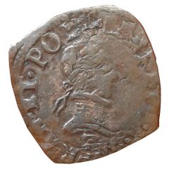 Double Tournois - Henri III Dauphiné mint, Type C, Z on obverse