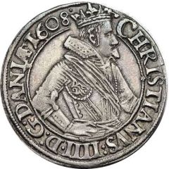 1 Mark Dansk - Christian IV Helsingør mint