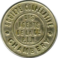50 Centimes - Société Coopérative des Agents de la Compagnie P.I.M Chambery