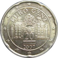 20 Euro Cents 1st map