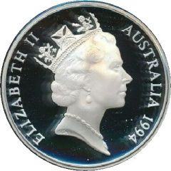 5 Dollars - Elizabeth II 3rd Portrait - Charles Sturt - Masterpieces in Silver