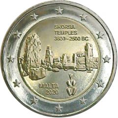 2 Euros Skorba Temples