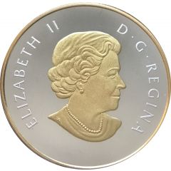 10 Dollars - Elizabeth II Summer Fun, selective gold plated