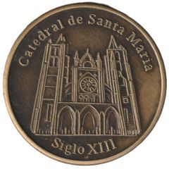 Medal - León Cathedral ancient color