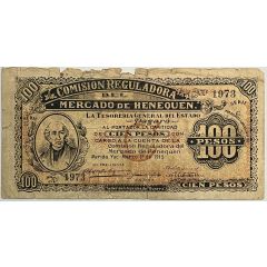 100 Pesos Comision Reguladora del Mercado de Henequen