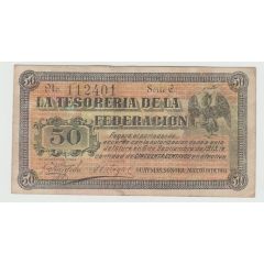 50 Centavos La Tesorería de la Federación, Guaymas