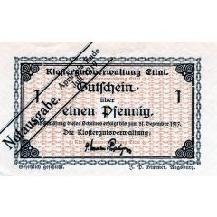 1 Pfennig Klostergutsverwaltung Ettal