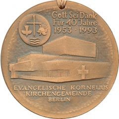 Medal - 40th anniversary of the Kornelius parish in Berlin