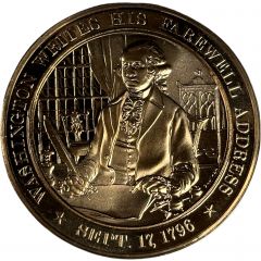 Medal - History of the United States Washington Writes His Farewell Address