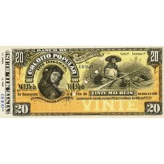 20 Mil Réis Banco de Crédito Popular do Brazil