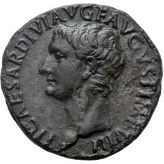 As - Tiberius IMP T CAES DIVI VESP F AVG RESTITV