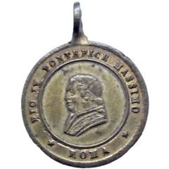 Pius IX - Virgin Mary Medallion