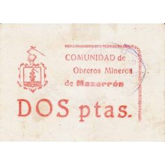 2 Pesetas Mazarrón