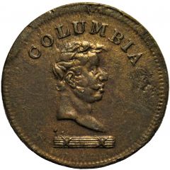 Columbia Farthing, with fasces