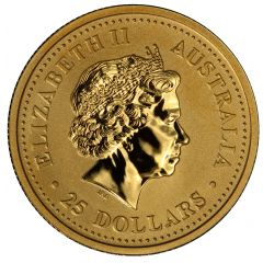 25 Dollars - Elizabeth II 4th Portrait - Kangaroo - Gold Bullion Coin