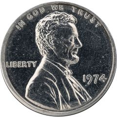 1 Cent `1974 Lincoln Memorial` Pattern