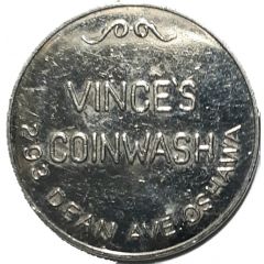 Token - Vince`s Coinwash Oshawa, Ontario