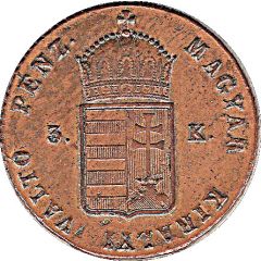3 Kreuzers War of Independence Coinage