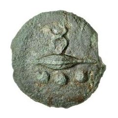 1 Quadrans Dots below, with caduceus