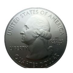 1/4 Dollar `Washington Quarter` Olympic National Park - Silver 5 oz Bullion
