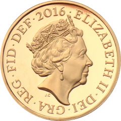 1 Pound - Elizabeth II Last Round Pound, Gold Proof