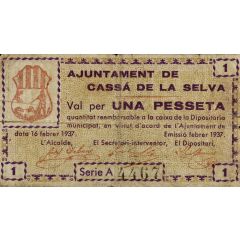 1 Peseta Cassà de la Selva