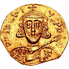 Tremissis - Gisulf I in the name of Tiberius III