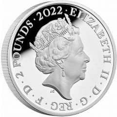 2 Pounds - Elizabeth II The Rolling Stones, Silver Proof