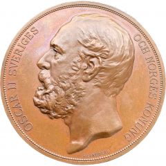 Medal - Oscar II 16th Swedish agricultural exhibition