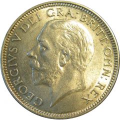 1 Shilling - George V 3rd type, modified effigy