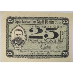 25 Pfennig Sparkasse