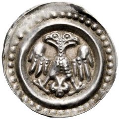 Denier Bracteate double-headed eagle