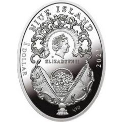 1 Dollar - Elizabeth II Egg with Rotating Miniatures
